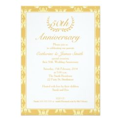 50th Wedding Anniversary Invitation