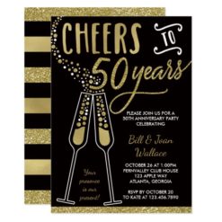 50th Wedding Anniversary Invitation