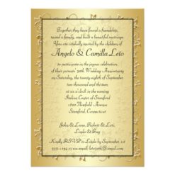 50th Wedding Anniversary Photo Template Invite - Image 2