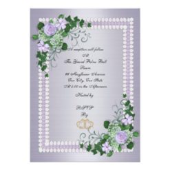 55th Wedding anniversary vow renewal Lavender Card - Image 2