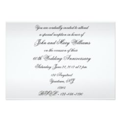 60th Wedding Anniversary Invitation Card - Image 2