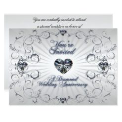 60th Wedding Anniversary Invitation Card