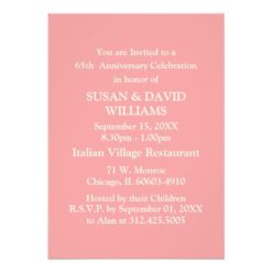 65th Wedding Anniversary Party Invitations - Image 2