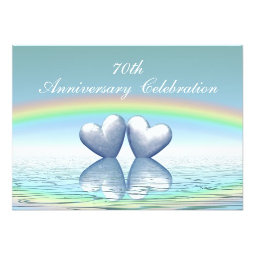 70th Anniversary Platinum Hearts Card