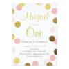 A little sparkle pink gold birthday invitation