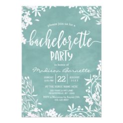 Any Color Background Bachelorette Party Invitation