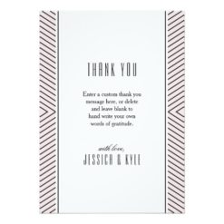Art Deco Wedding Photo Thank You Cards - Image 2
