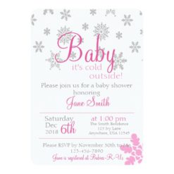 Baby Its Cold Outside Baby Shower Invitation