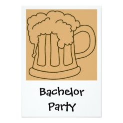 Bachelor Party Beer Card