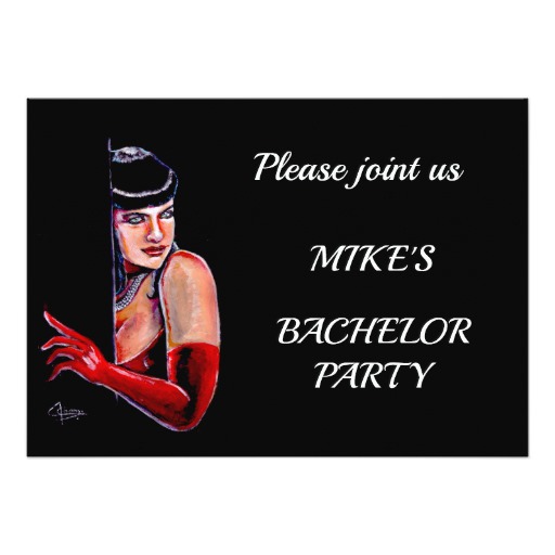Bachelor Party Card