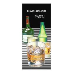 Bachelor Party Drinks Bottles 2 Card