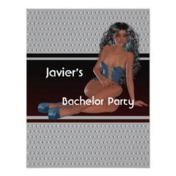 Bachelor Party S...exy Girl Silver Studs Card