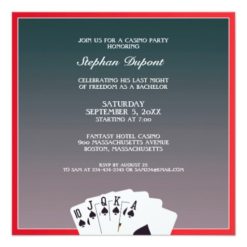 Bachelor Party Suit Flat Invitation - Image 2