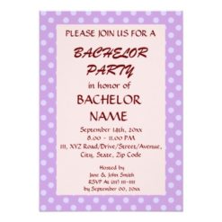 Bachelor Party-Violet Polka Dots