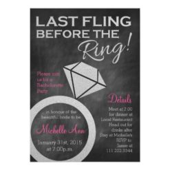 Bachelorette Invite- Last Fling Before the Ring Card