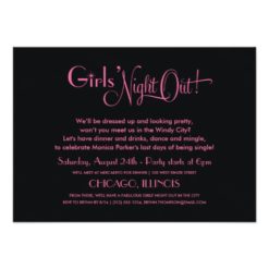 Bachelorette Party Invitations | Chicago Skyline - Image 2