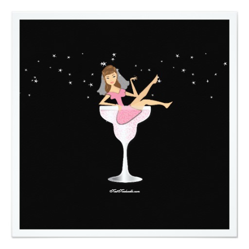 Bachelorette Party Pink Cocktail Bride Invitation - Image 2