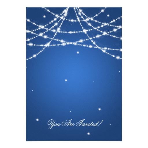 Bachelorette Party Sparkling String Blue Card - Image 2