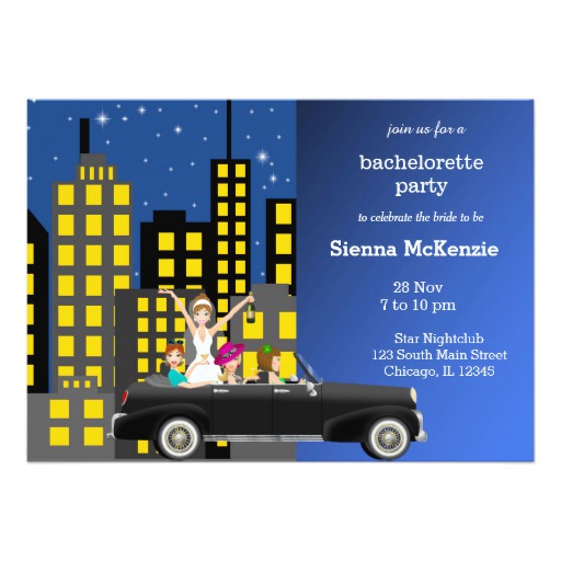 Bachelorette party card