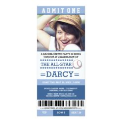 Baseball Bachelorette Party Invites