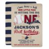 Baseball Birthday Invitation Baseball 1st Birthday