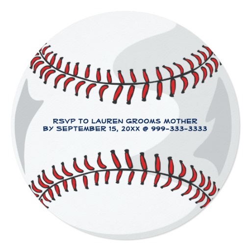 Baseball Sports Rehearsal Dinner Invitation - Image 2