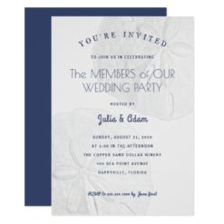 Beach Themed Wedding Party Celebration Invitation