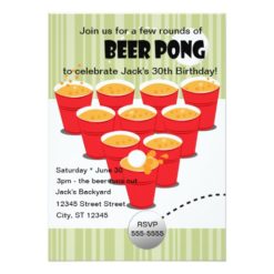 Beer Pong Card