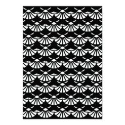 Black Oriental Art Deco Style Rehearsal Dinner Card - Image 2