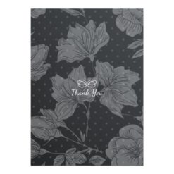 Black White Floral String Light Bachelorette Party Card - Image 2