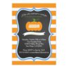 Boy 1st Birthday Pumpkin Fall Party Invitation
