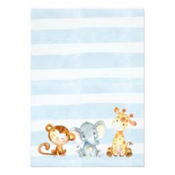 Jungle Baby Shower Card