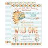 Boy Tirbal Aztec Boho Wild One Birthday Invitation