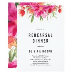 Bright Summer Rehearsal Dinner Invitation