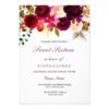 Burgundy Floral Boho Sweet Sixteen Invitation