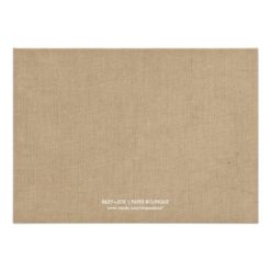Burlap Rustic Script Engagement Party Invitation - Image 2