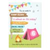 Camping Birthday Invitation Girl birthday Glamping
