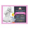 Carnival Circus Bigtop Birthday Invitations Girl