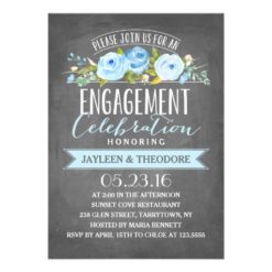 Chalkboard Engagement | Engagement Party Card