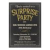 Chalkboard Surprise Party Invitation Man or Woman