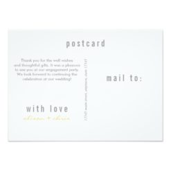 Champagne Engagement Party Thank You Note Card - Image 2