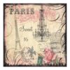 Chic Eiffel Tower & Chandelier Sweet 16 Card