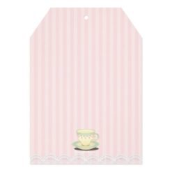 Chic Teacup on Pink Birthday Tea Party Card - Image 2