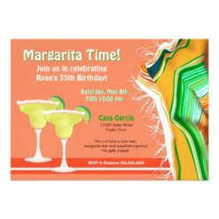 Chic and Contemporary Margarita Party Card