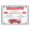 Childrens Fire Engine Birthday Party Invitation