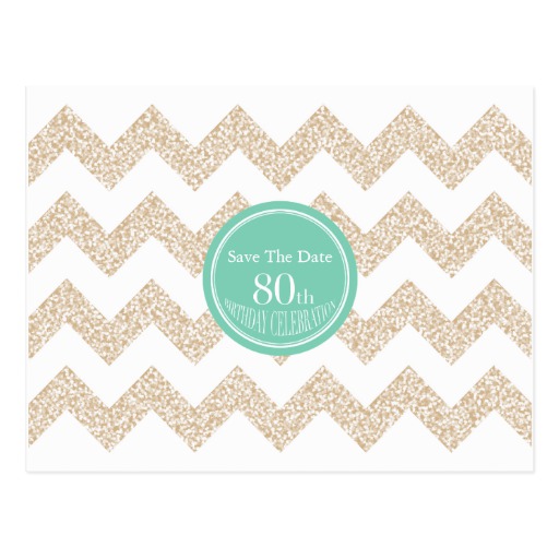 Choose Color 80th Birthday Party Save the Date P Postcard