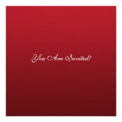 Christmas Wedding Rehearsal Dinner Red Silver Card - Image 2