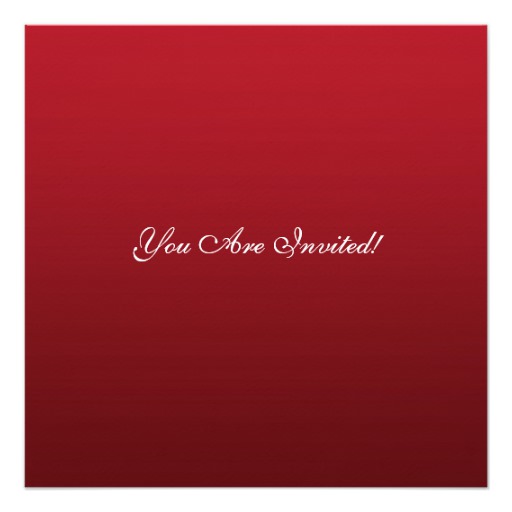 Christmas Wedding Rehearsal Dinner Red Silver Card - Image 2