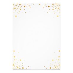 Classy Trendy Gold Confetti Dots Bridal Shower Card - Image 2