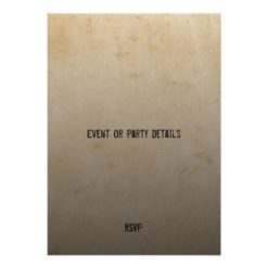 Cool Grunge Retro Poker Ace Of Spades Party Invite - Image 2